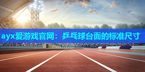 乒乓球台面的标准尺寸