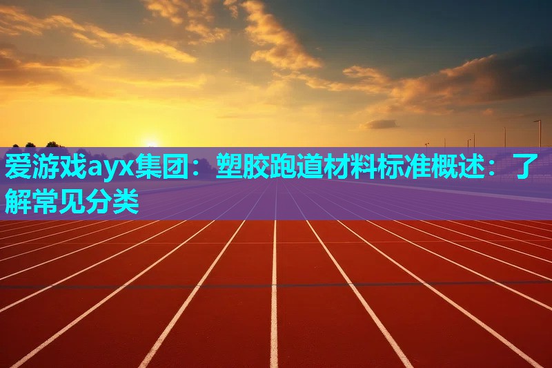 塑胶跑道材料标准概述：了解常见分类